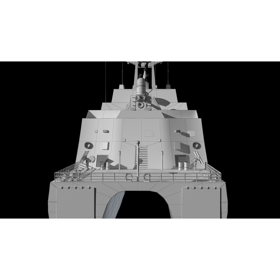 Tuojiang Class Patrol Ship 3D Model – Military Watercraft, PBR Textures, FBX - View 25