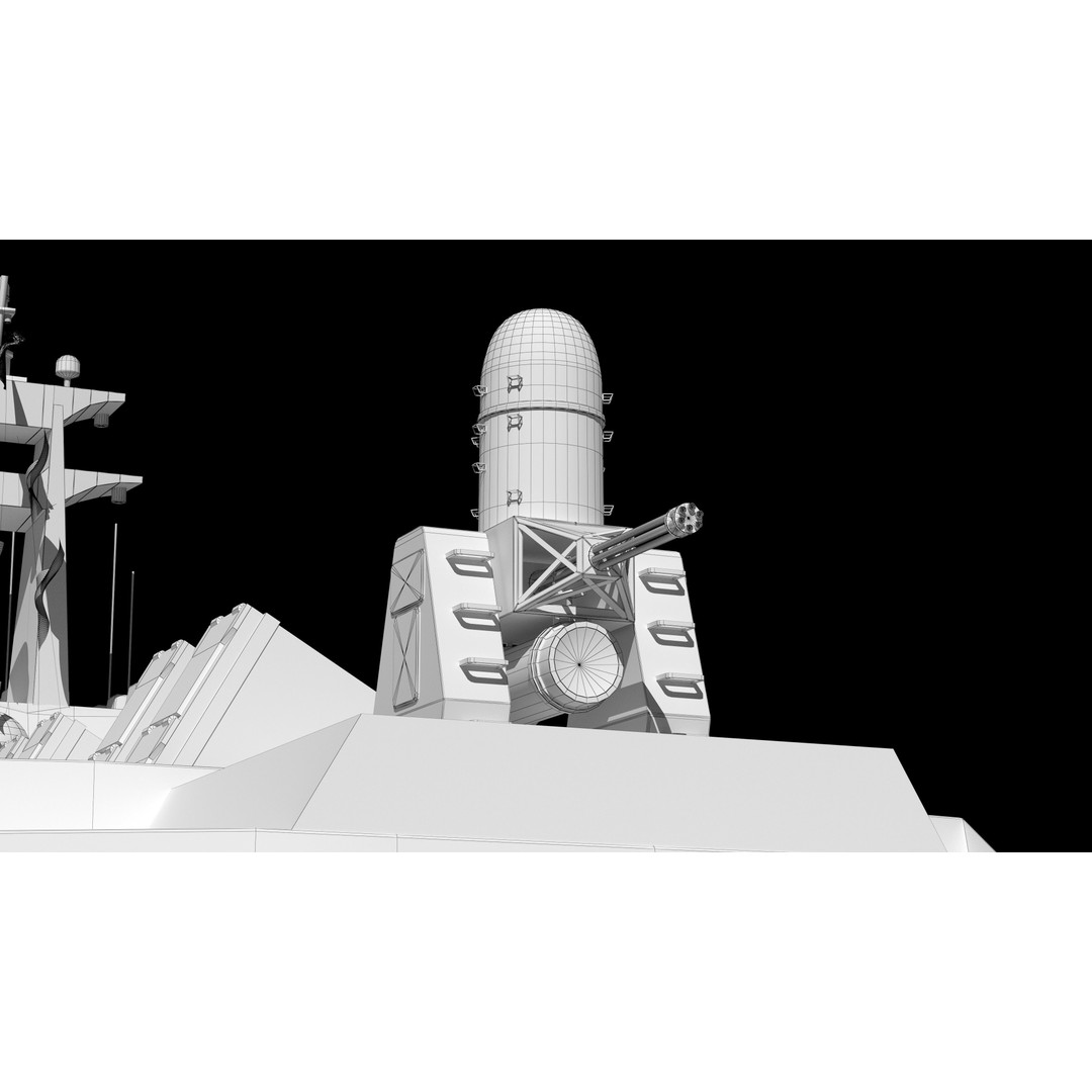 Tuojiang Class Patrol Ship 3D Model – Military Watercraft, PBR Textures, FBX - View 27