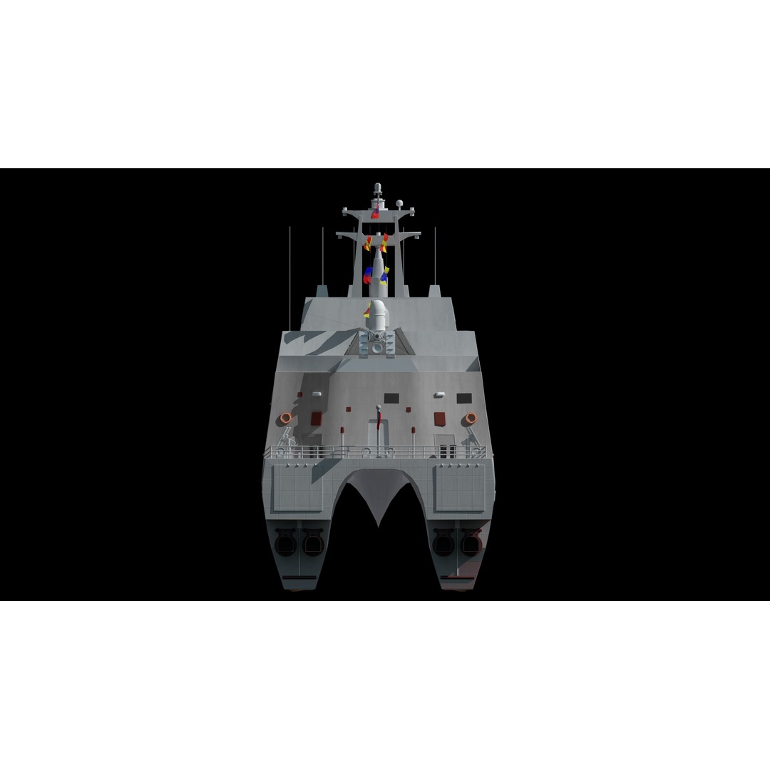 Tuojiang Class Patrol Ship 3D Model – Military Watercraft, PBR Textures, FBX - View 5