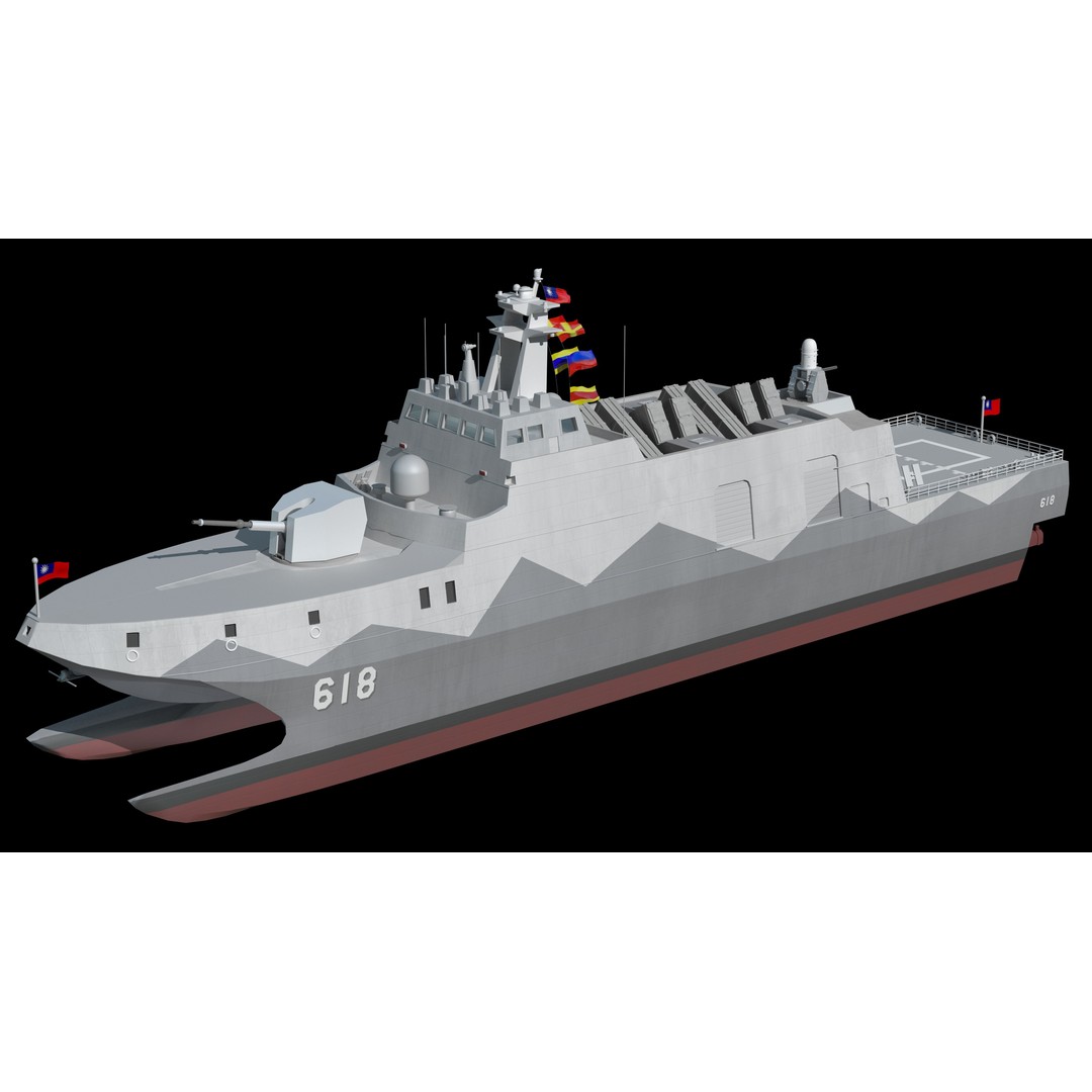 Tuojiang Class Patrol Ship 3D Model – Military Watercraft, PBR Textures, FBX - View 6