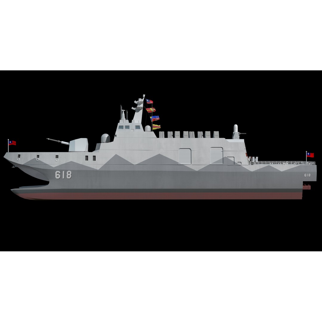 Tuojiang Class Patrol Ship 3D Model – Military Watercraft, PBR Textures, FBX - View 7