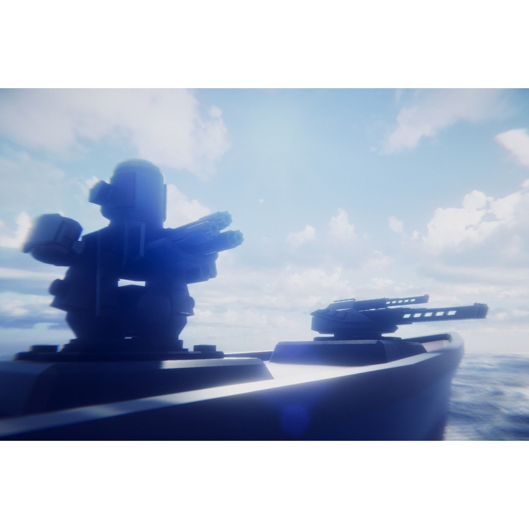 Poly Fleet 3D Model – Low Poly Battleship Fleet, Game Ready, FBX - View 9