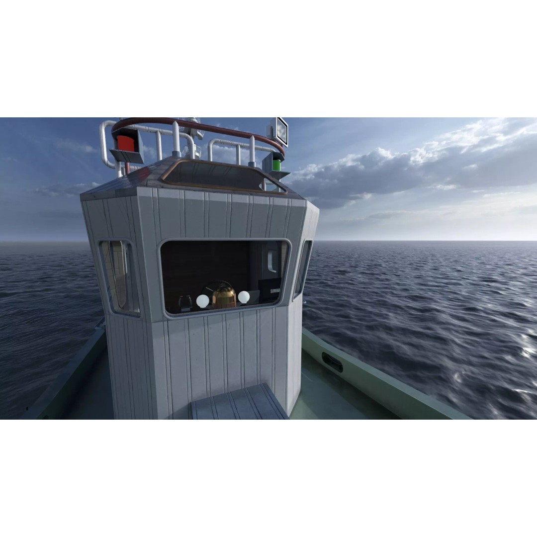 Detailed Tug Boat 3D Model – Industrial Watercraft with Interior, OBJ - View 18