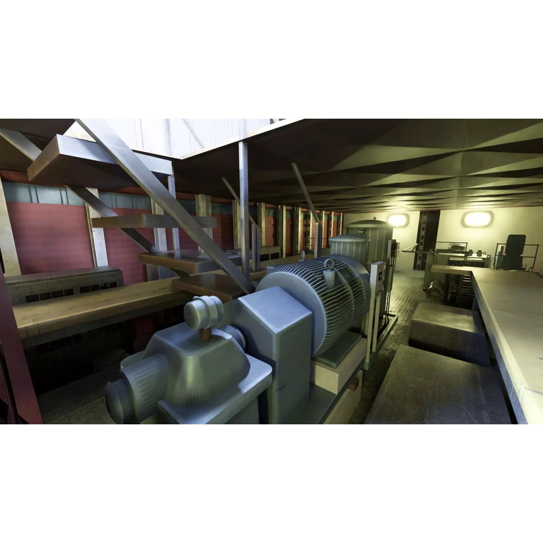 Detailed Tug Boat 3D Model – Industrial Watercraft with Interior, OBJ - View 37