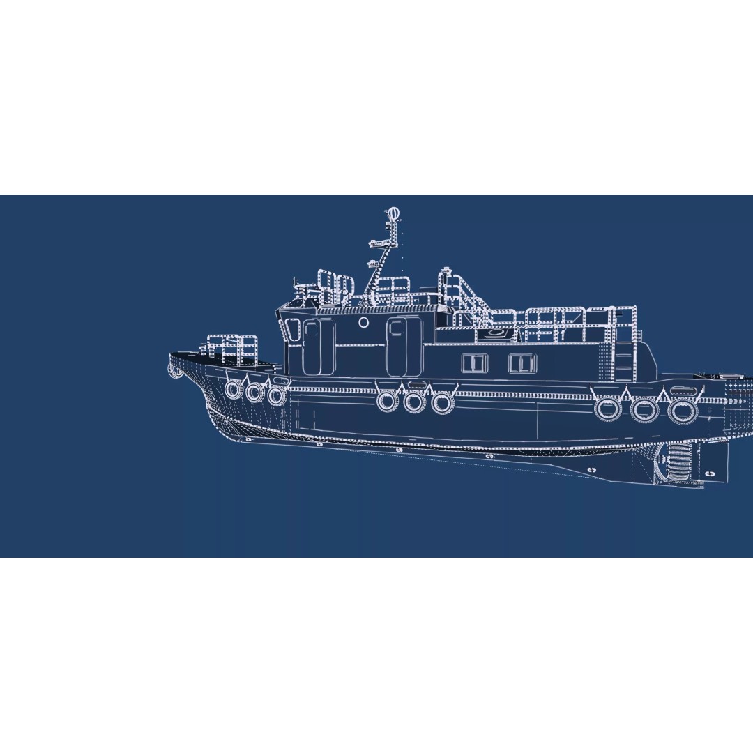 Detailed Tug Boat 3D Model – Industrial Watercraft with Interior, OBJ - View 51