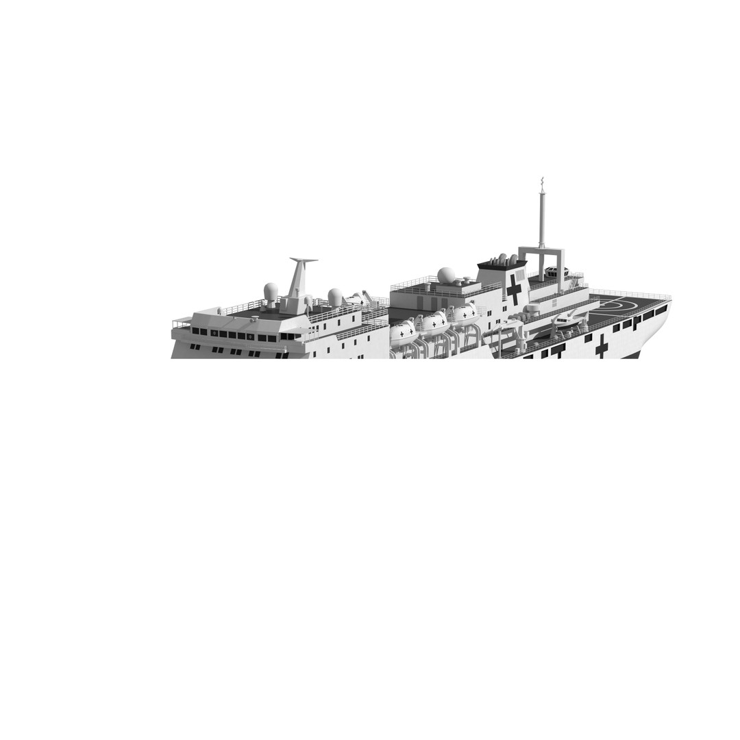 Navy Shandong Aircraft Carrier Formation 3D Model – Military Watercraft, FBX - View 12