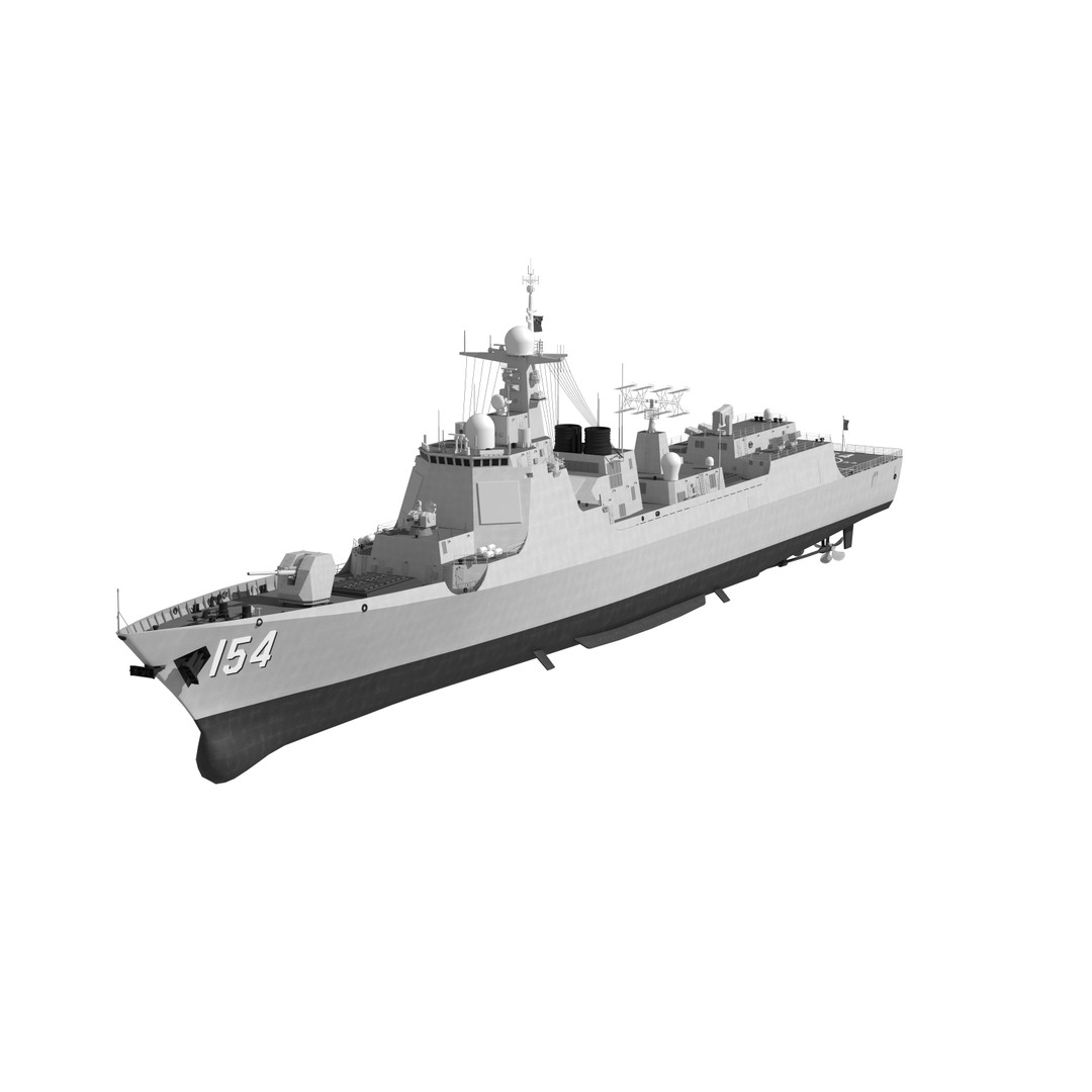 Navy Shandong Aircraft Carrier Formation 3D Model – Military Watercraft, FBX - View 4