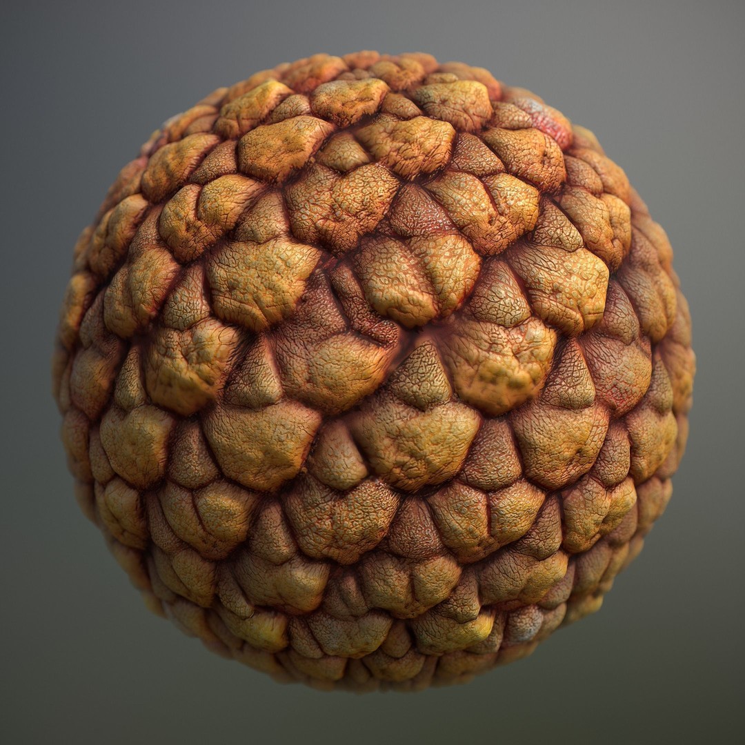 Alien Skin 3D Model – Seamless PBR Texture Pack, 8K & 4K - View 3