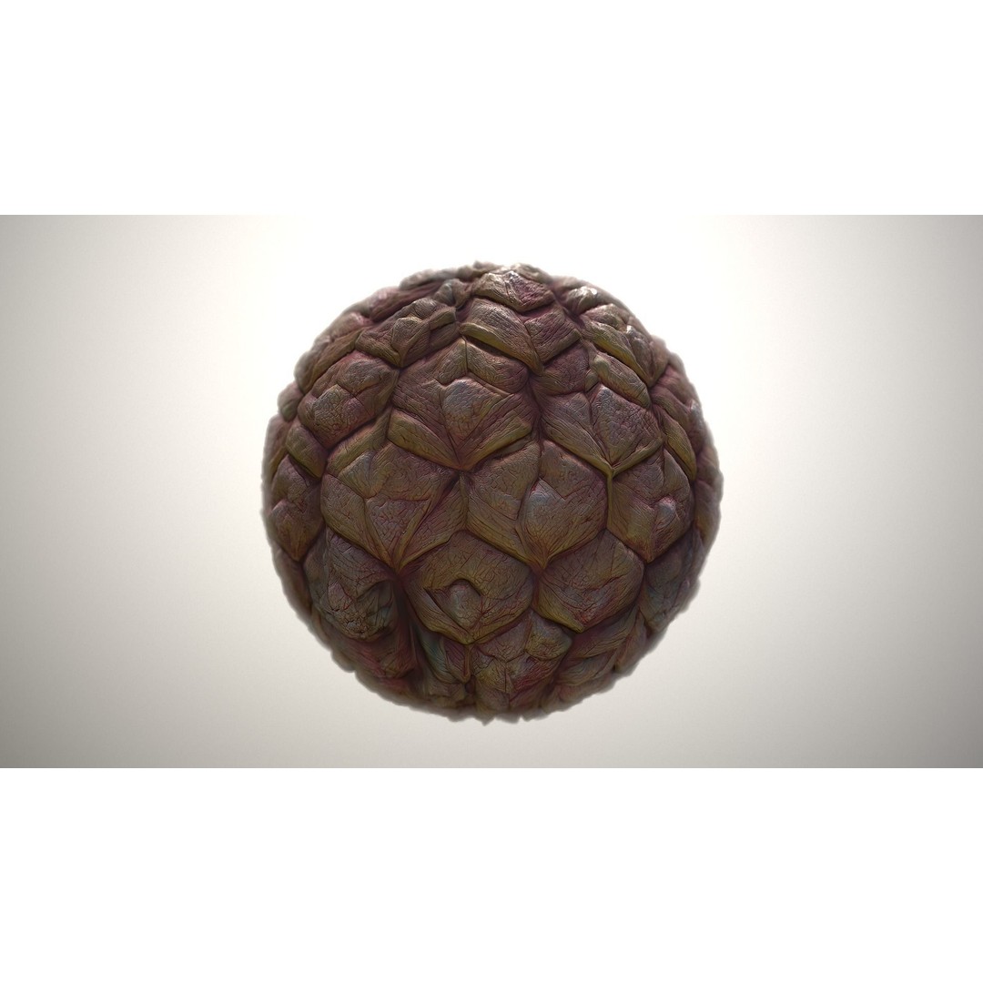 Monster Skin 3D Model – Seamless PBR Texture Pack, FBX, Game Ready