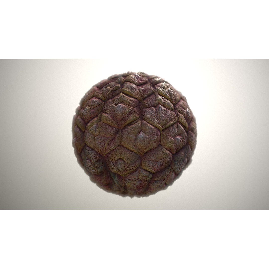 Monster Skin 3D Model – Seamless PBR Texture Pack, FBX, Game Ready - View 20