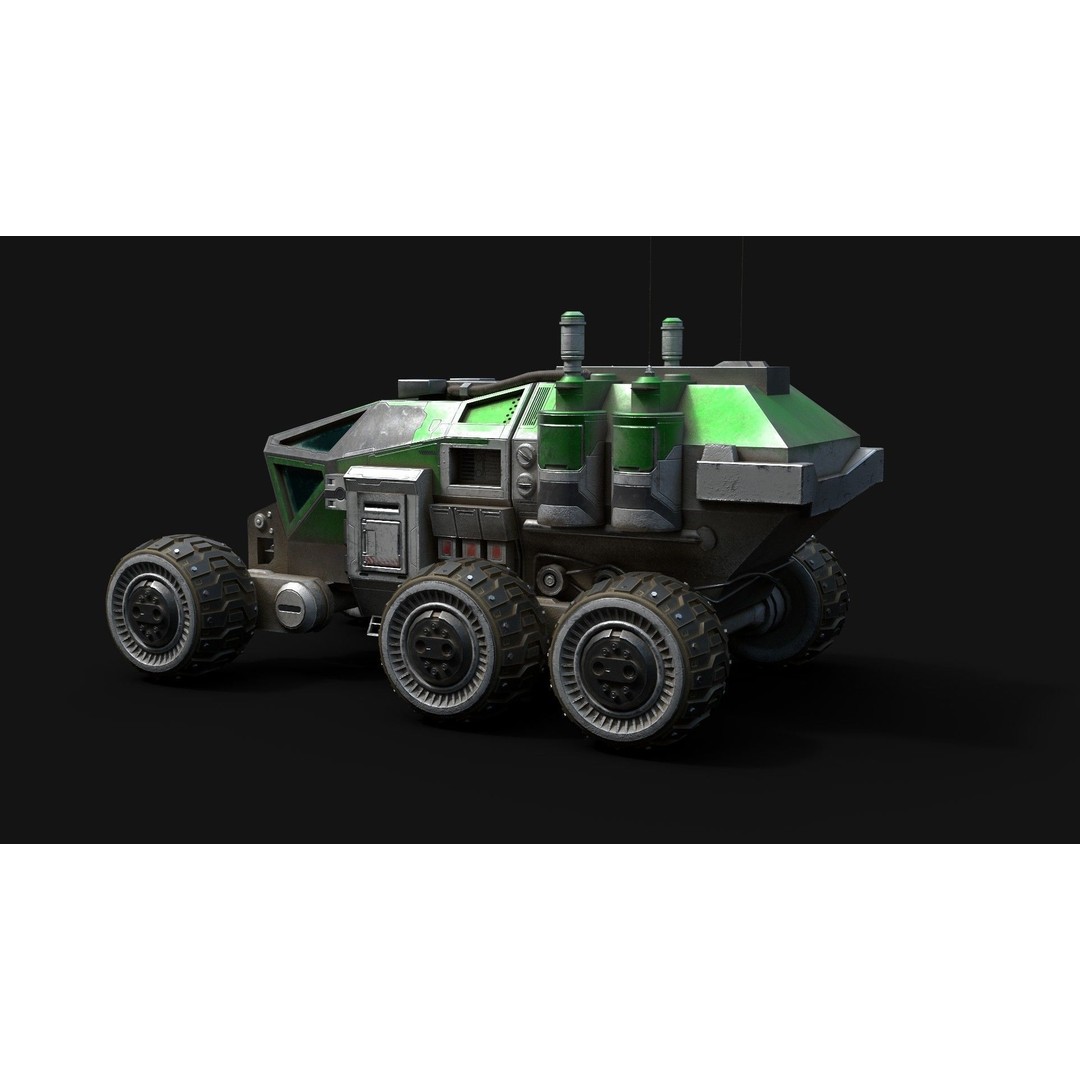Mars Rover 3D Model – Low Poly PBR Vehicle with 8K Textures - View 10