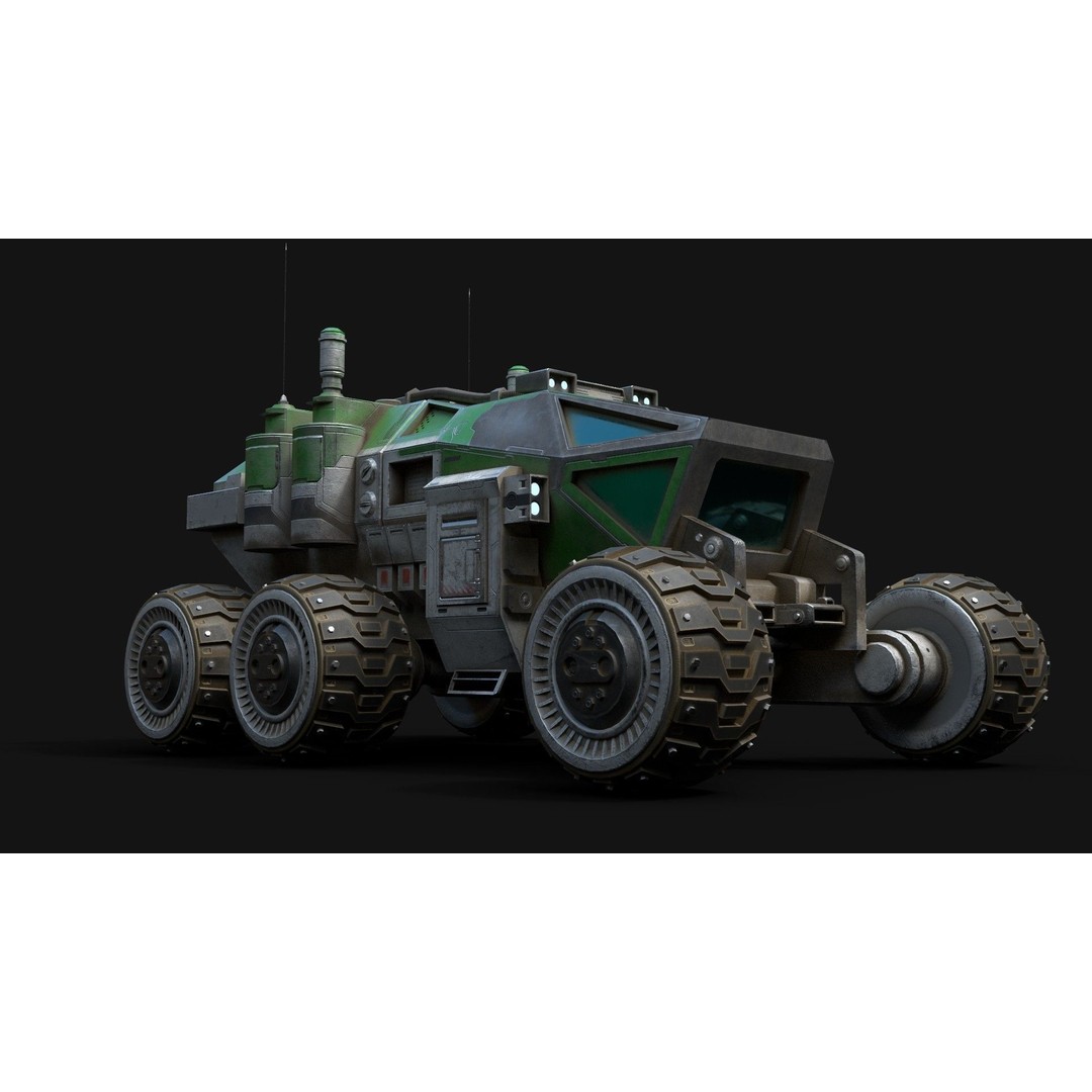 Mars Rover 3D Model – Low Poly PBR Vehicle with 8K Textures - View 11