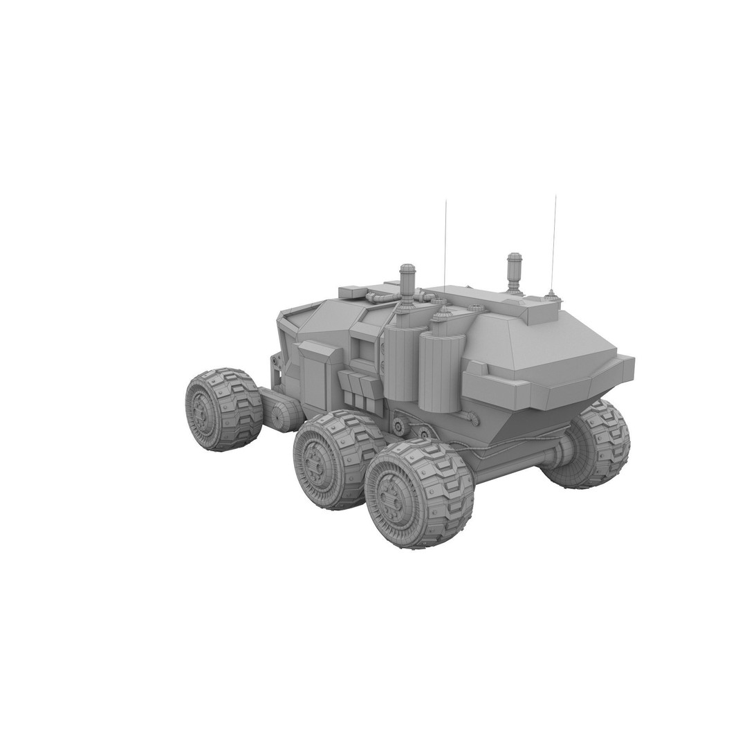 Mars Rover 3D Model – Low Poly PBR Vehicle with 8K Textures - View 13