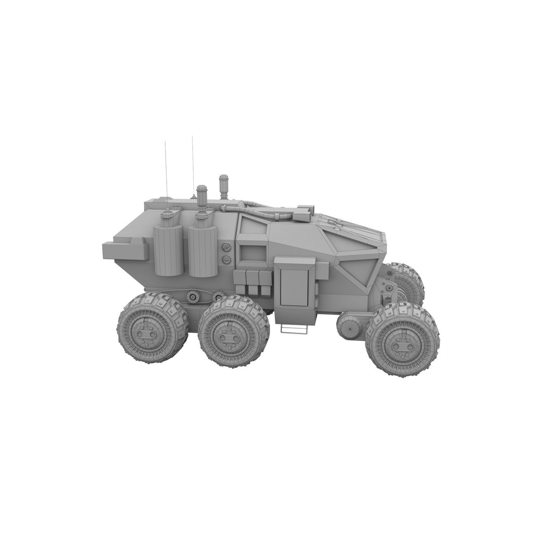 Mars Rover 3D Model – Low Poly PBR Vehicle with 8K Textures - View 14
