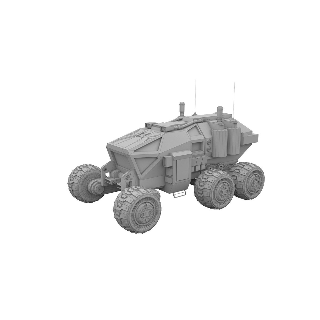 Mars Rover 3D Model – Low Poly PBR Vehicle with 8K Textures - View 15