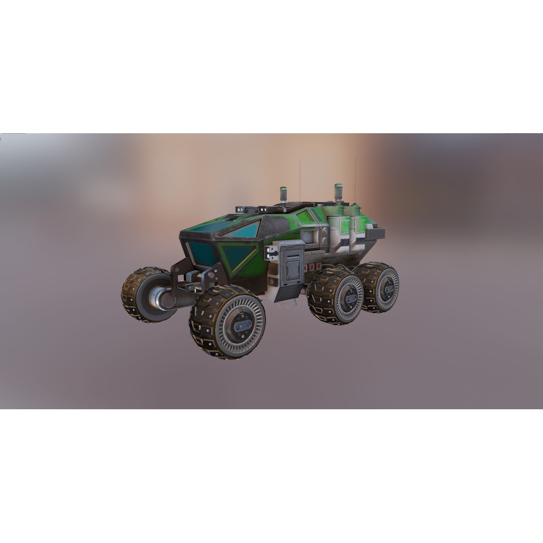 Mars Rover 3D Model – Low Poly PBR Vehicle with 8K Textures - View 16