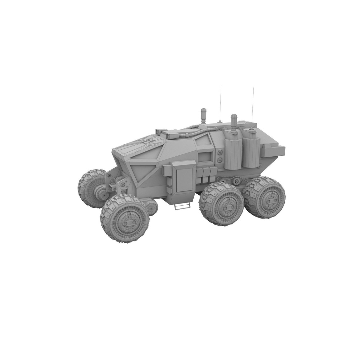 Mars Rover 3D Model – Low Poly PBR Vehicle with 8K Textures - View 17