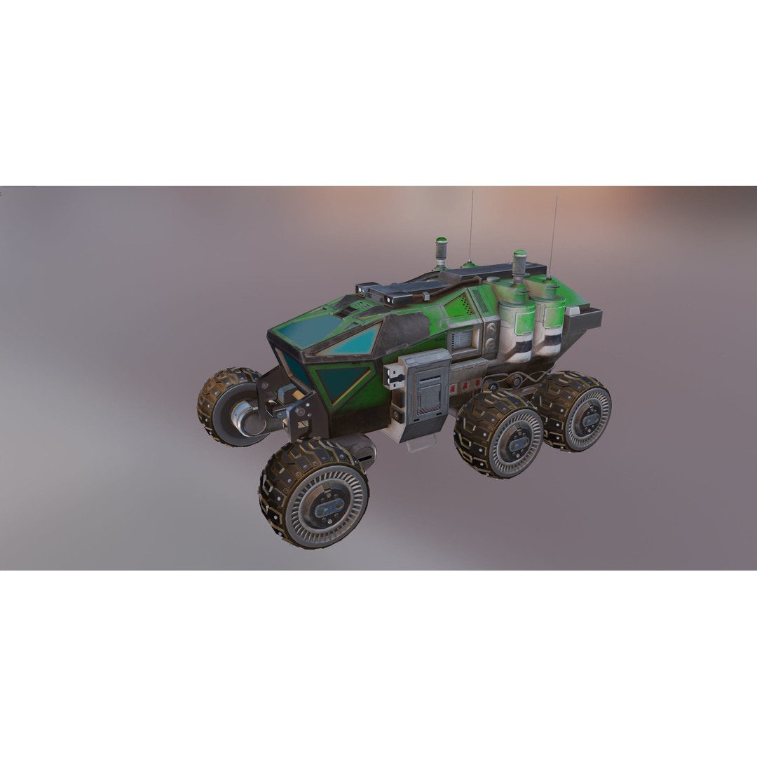 Mars Rover 3D Model – Low Poly PBR Vehicle with 8K Textures - View 21