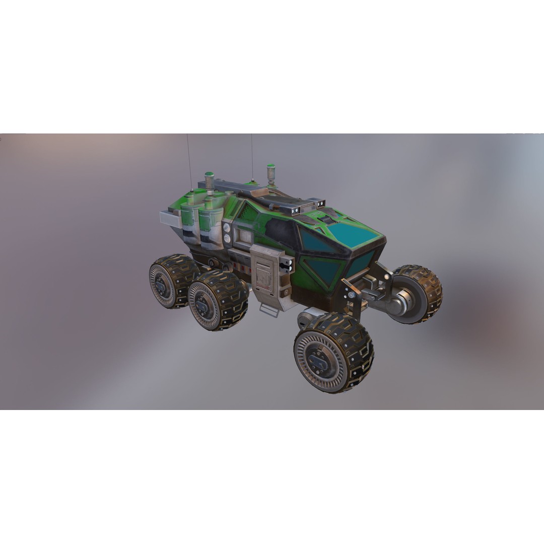 Mars Rover 3D Model – Low Poly PBR Vehicle with 8K Textures - View 25