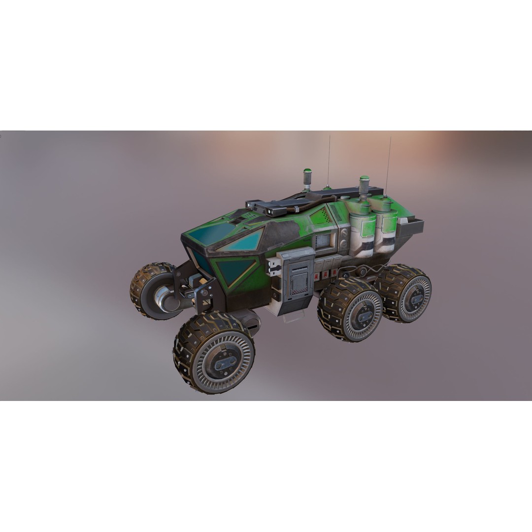 Mars Rover 3D Model – Low Poly PBR Vehicle with 8K Textures - View 27