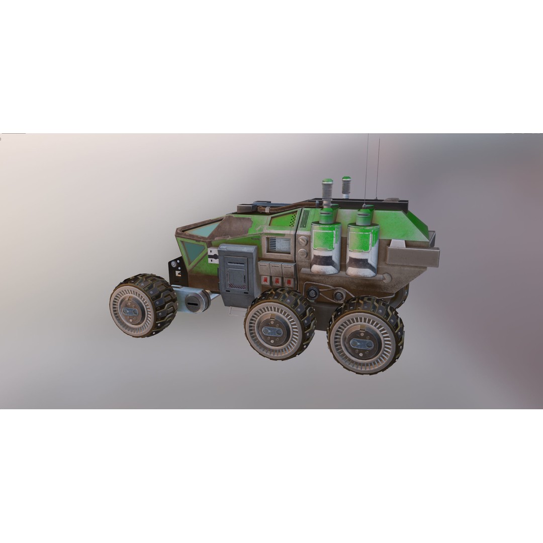 Mars Rover 3D Model – Low Poly PBR Vehicle with 8K Textures - View 30