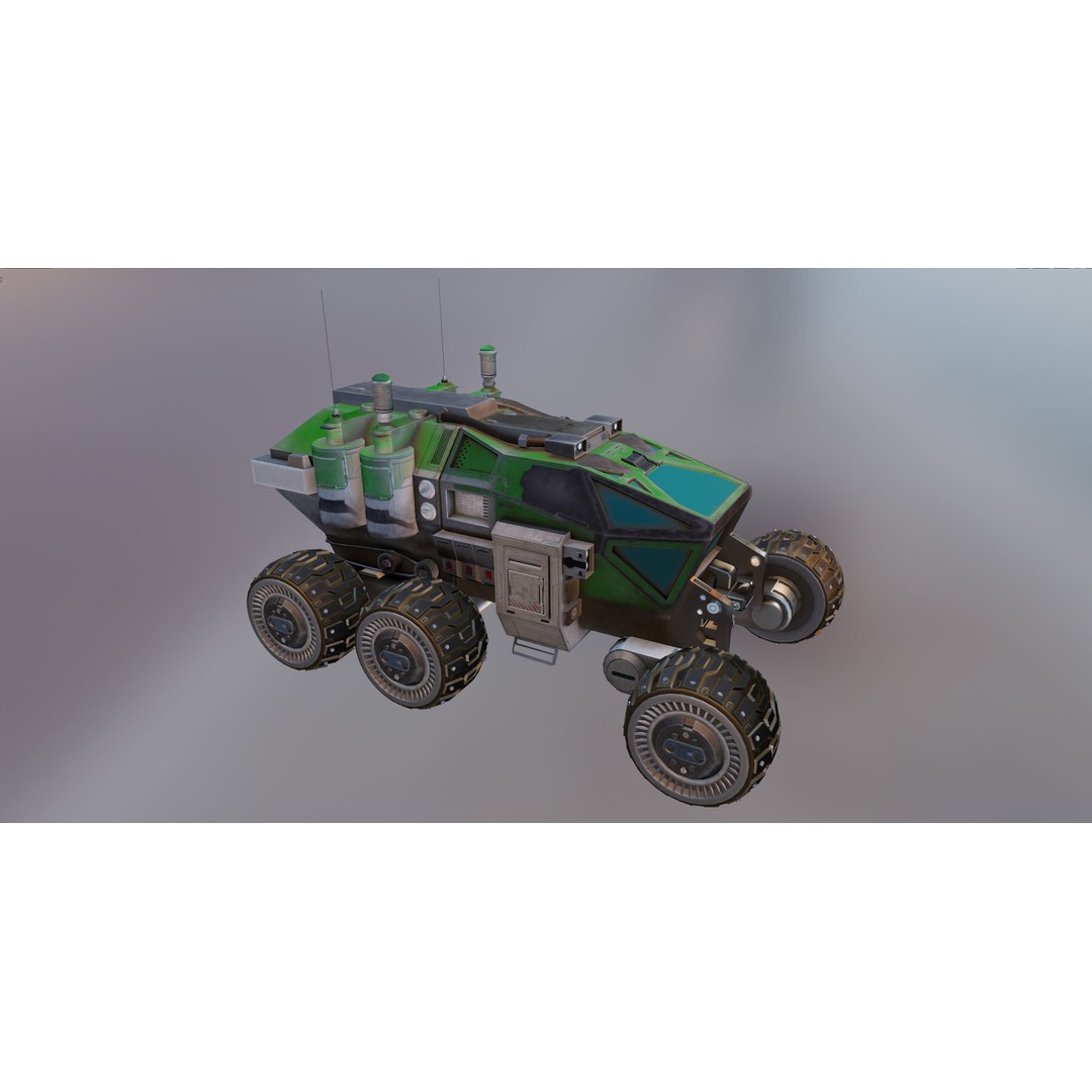Mars Rover 3D Model – Low Poly PBR Vehicle with 8K Textures - View 32