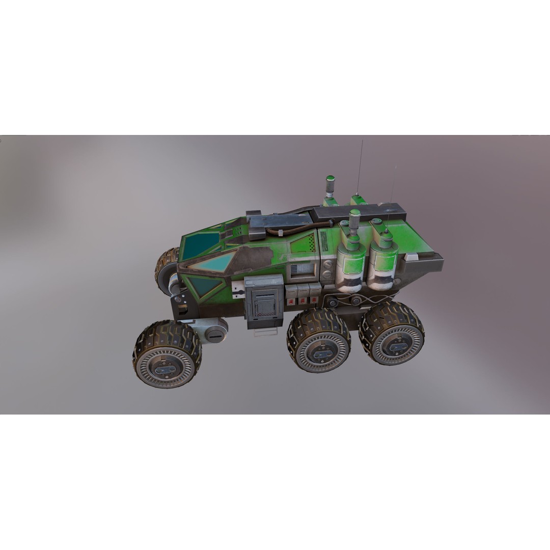Mars Rover 3D Model – Low Poly PBR Vehicle with 8K Textures - View 34