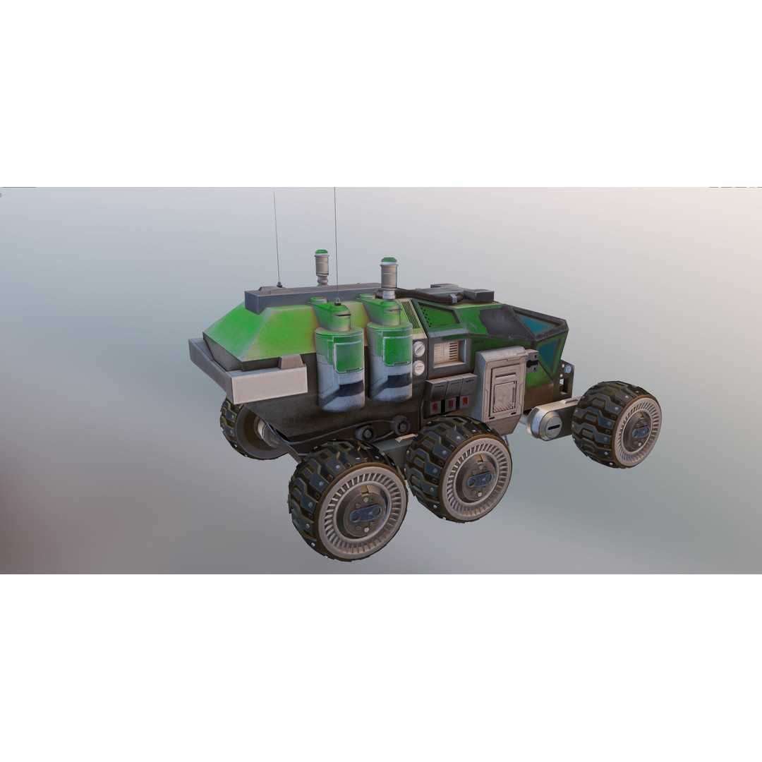 Mars Rover 3D Model – Low Poly PBR Vehicle with 8K Textures - View 42