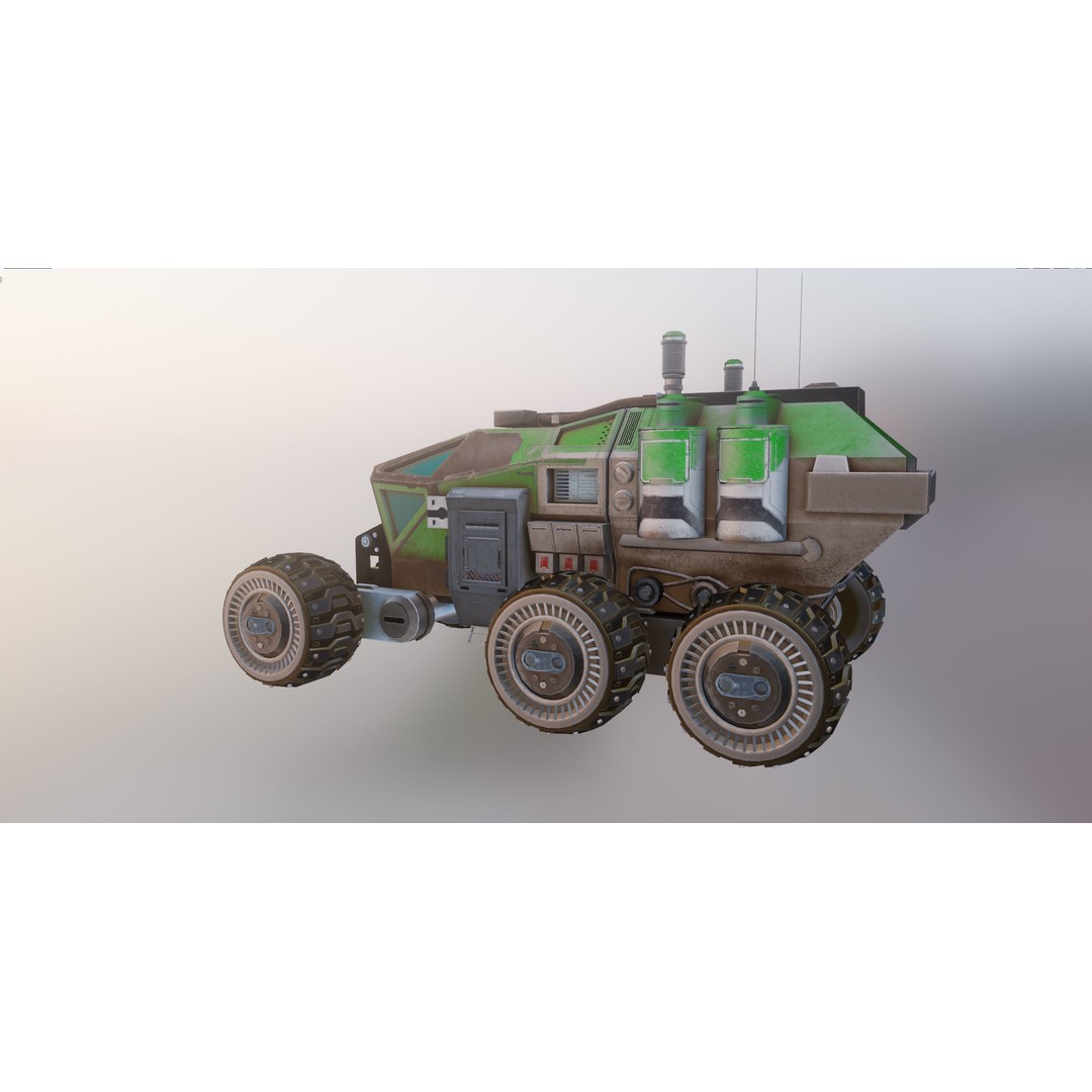 Mars Rover 3D Model – Low Poly PBR Vehicle with 8K Textures - View 48