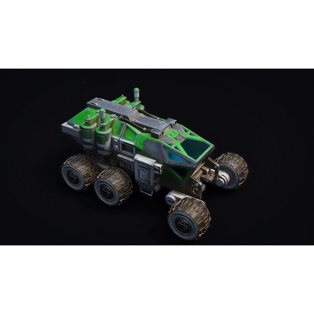 Mars Rover 3D Model – Low Poly PBR Vehicle with 8K Textures - View 5