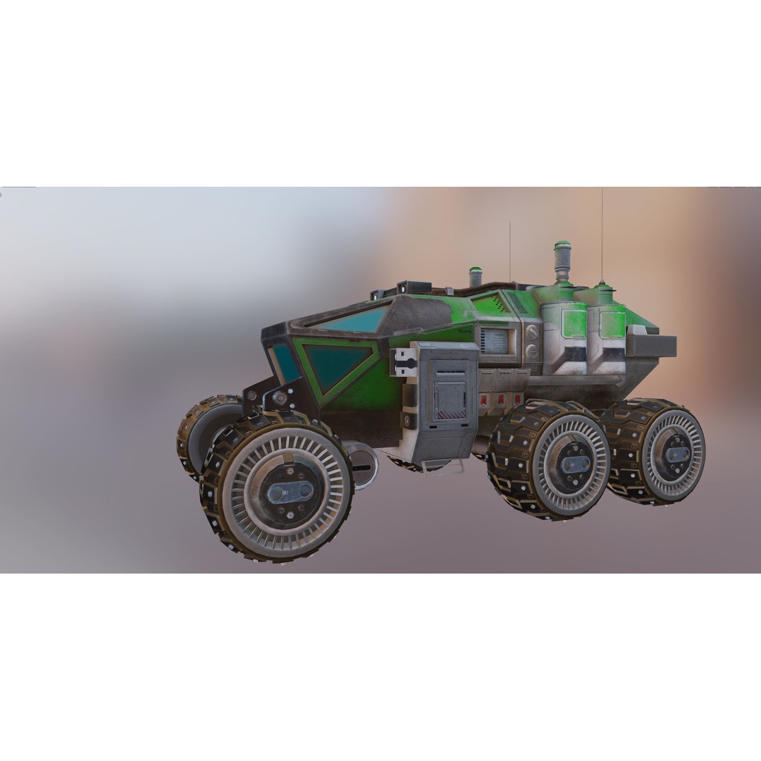 Mars Rover 3D Model – Low Poly PBR Vehicle with 8K Textures - View 50