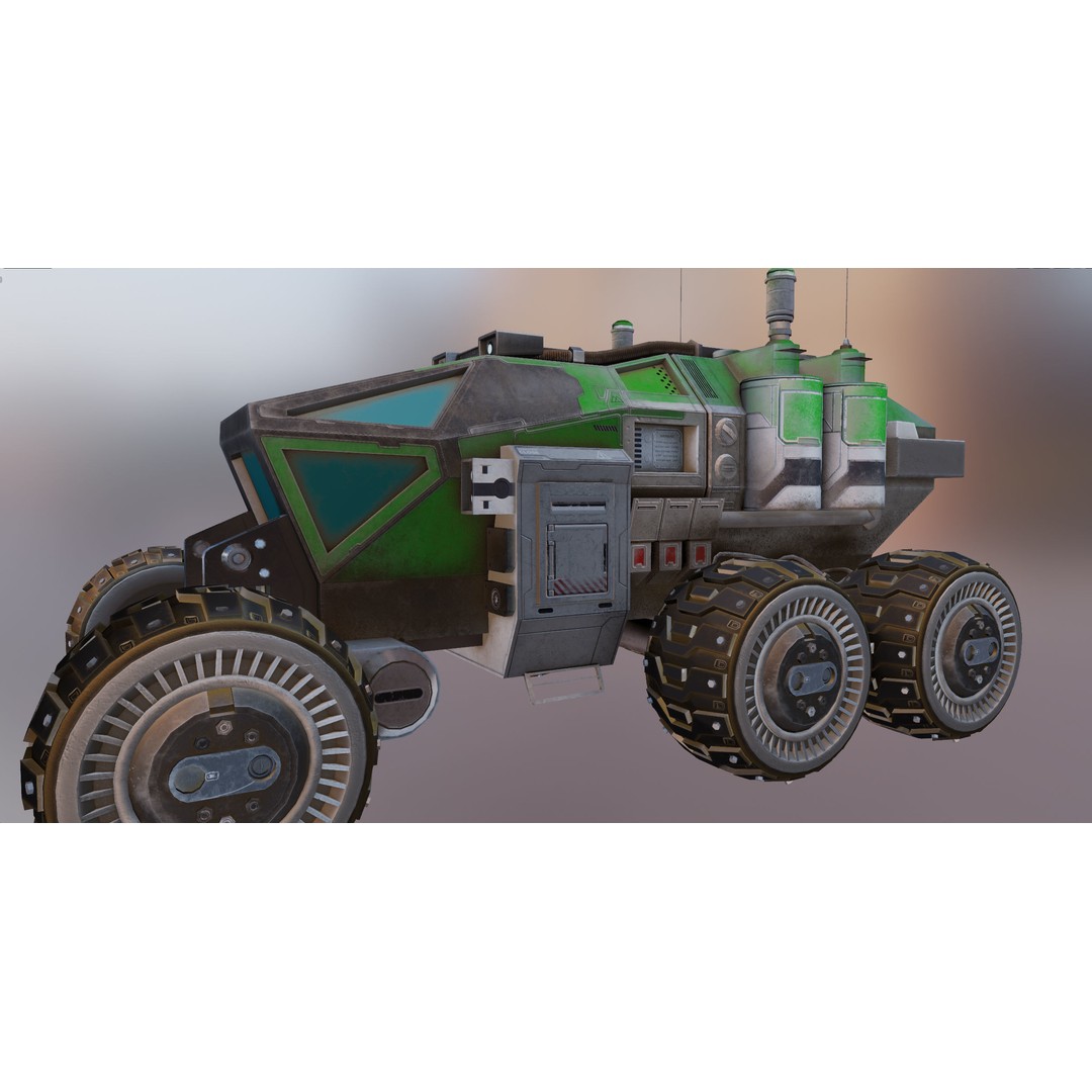 Mars Rover 3D Model – Low Poly PBR Vehicle with 8K Textures - View 55