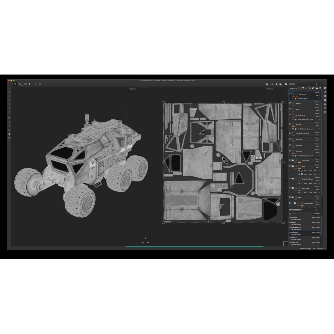 Mars Rover 3D Model – Low Poly PBR Vehicle with 8K Textures - View 63