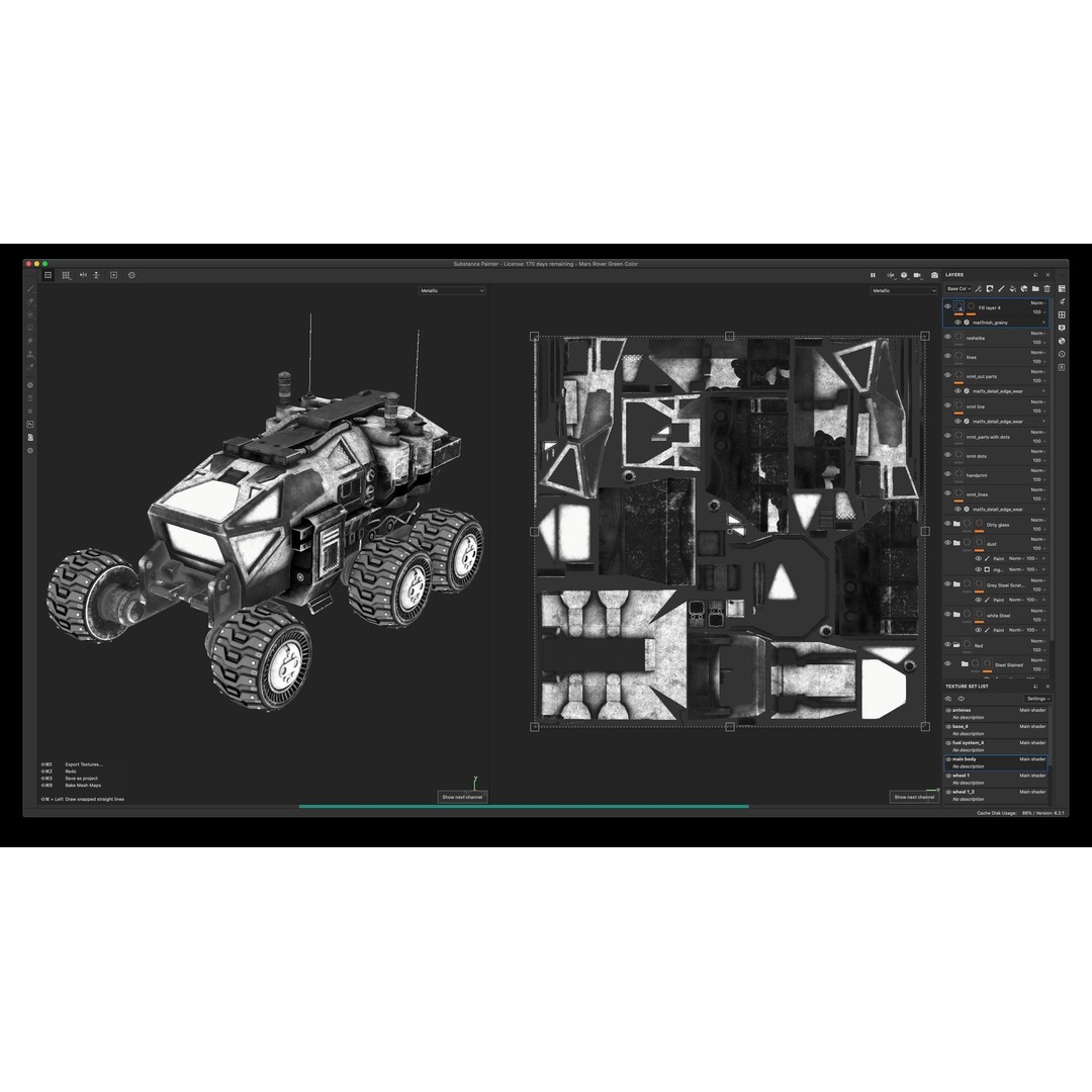 Mars Rover 3D Model – Low Poly PBR Vehicle with 8K Textures - View 64