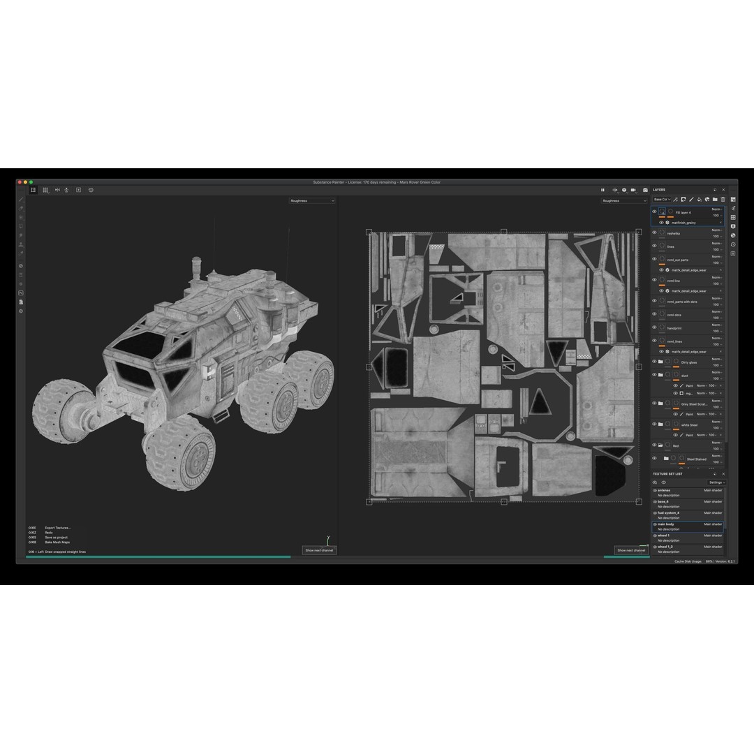 Mars Rover 3D Model – Low Poly PBR Vehicle with 8K Textures - View 65
