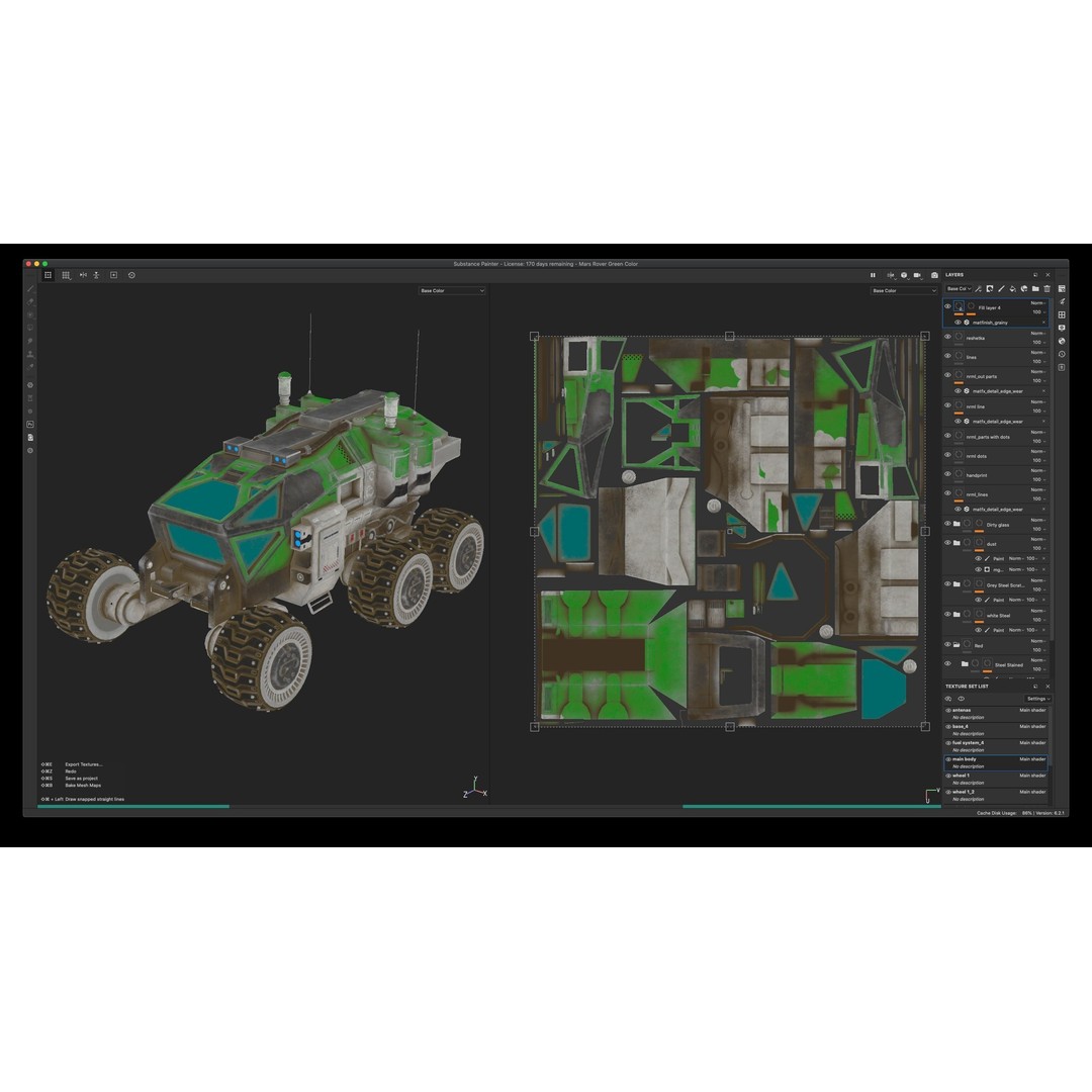 Mars Rover 3D Model – Low Poly PBR Vehicle with 8K Textures - View 68
