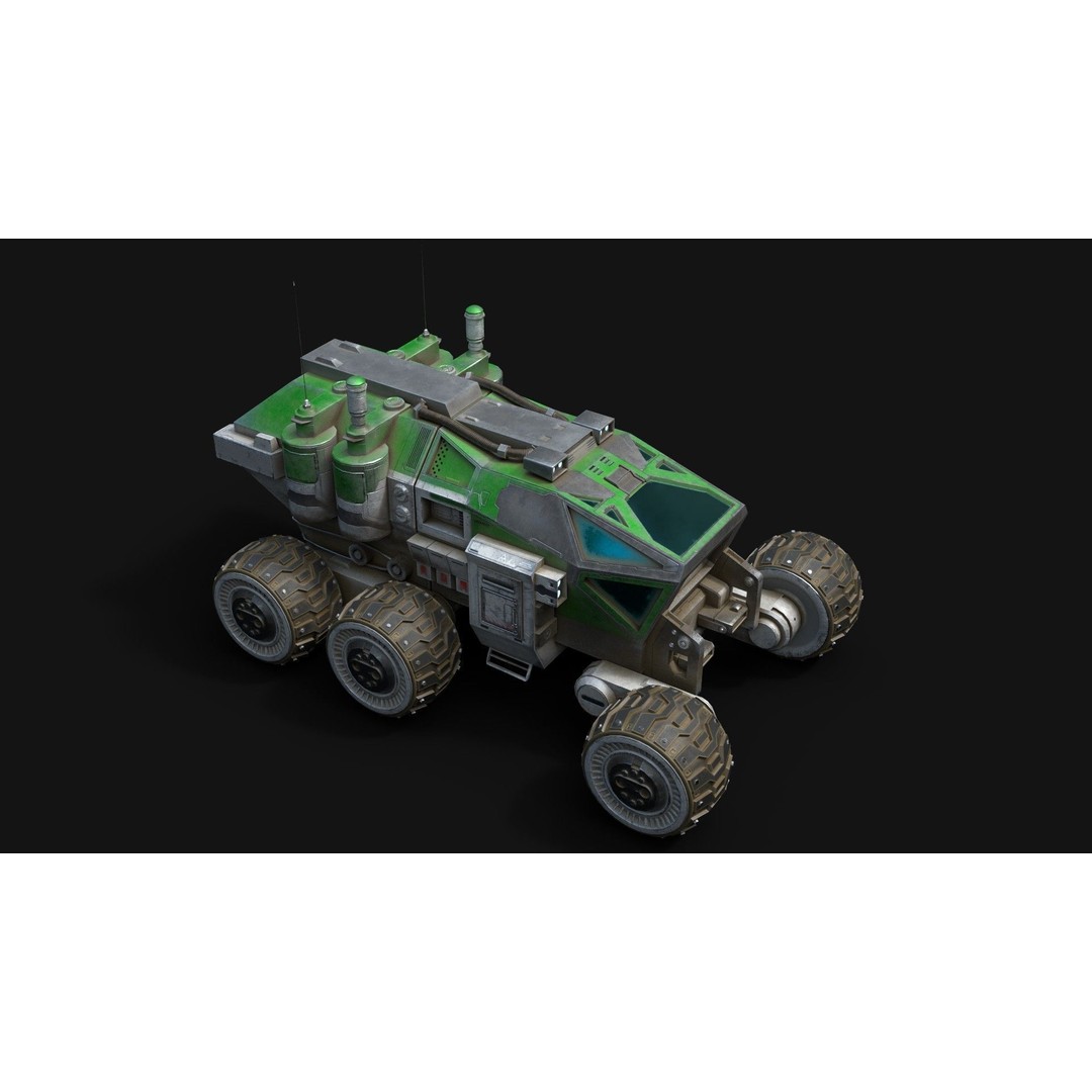 Mars Rover 3D Model – Low Poly PBR Vehicle with 8K Textures - View 9