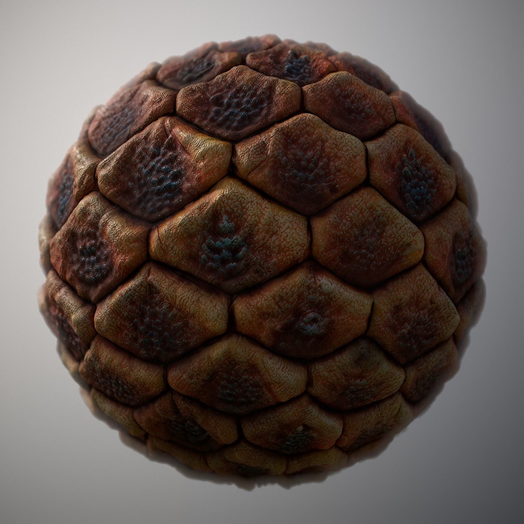 Alien Skin Material PBR Texture – Seamless 8K/4K Game Asset - View 14