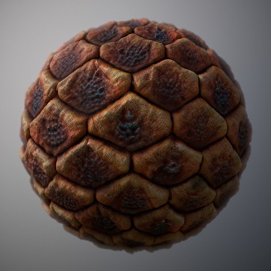 Alien Skin Material PBR Texture – Seamless 8K/4K Game Asset - View 15