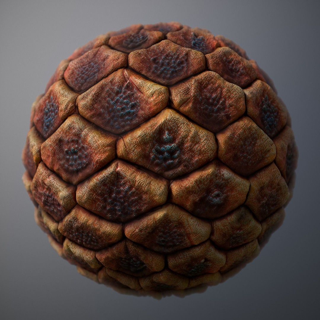 Alien Skin Material PBR Texture – Seamless 8K/4K Game Asset - View 16