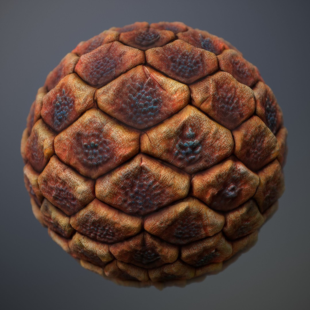 Alien Skin Material PBR Texture – Seamless 8K/4K Game Asset - View 18