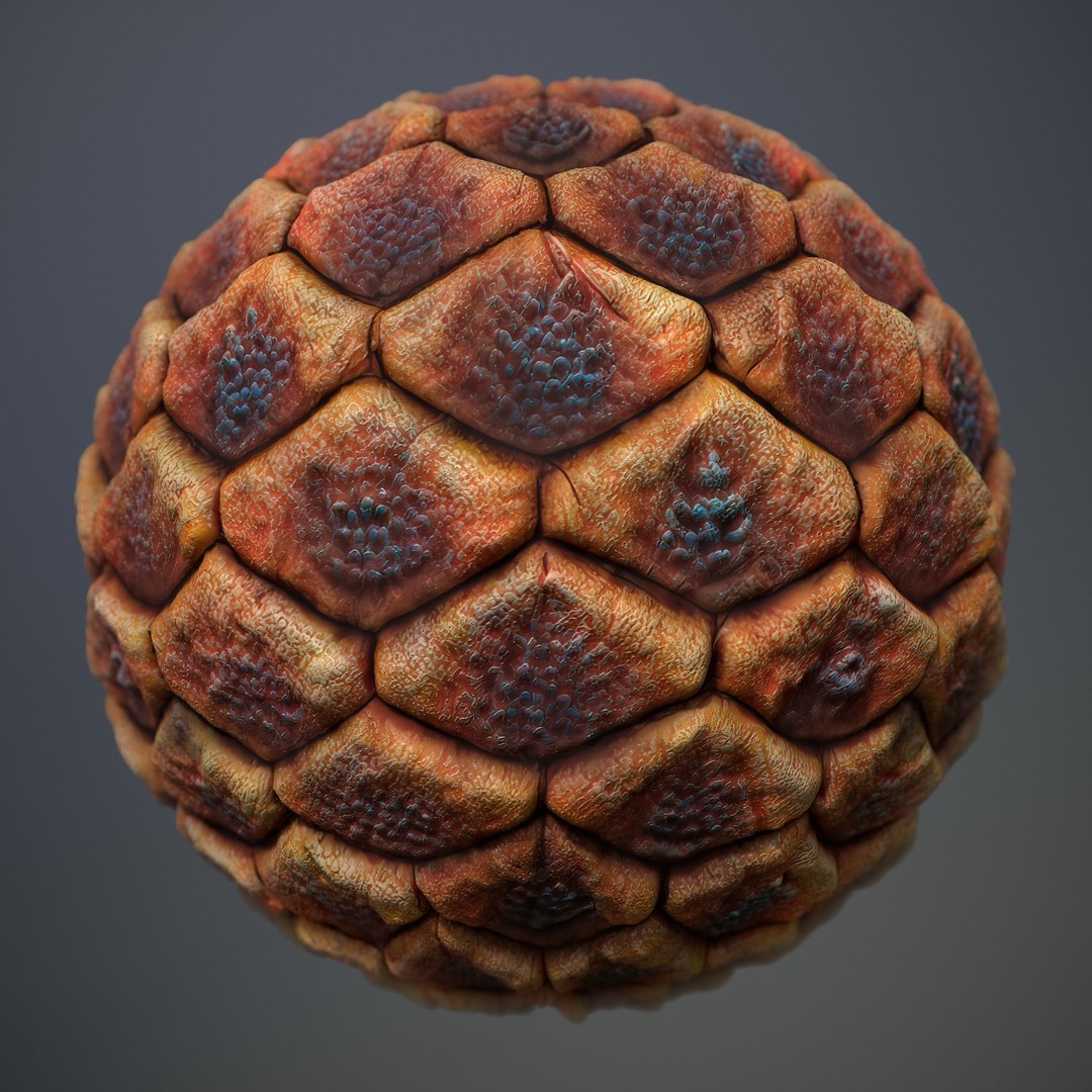 Alien Skin Material PBR Texture – Seamless 8K/4K Game Asset - View 19