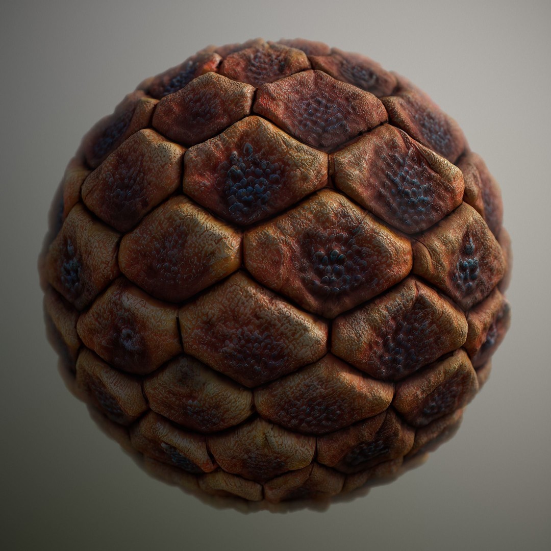 Alien Skin Material PBR Texture – Seamless 8K/4K Game Asset - View 5