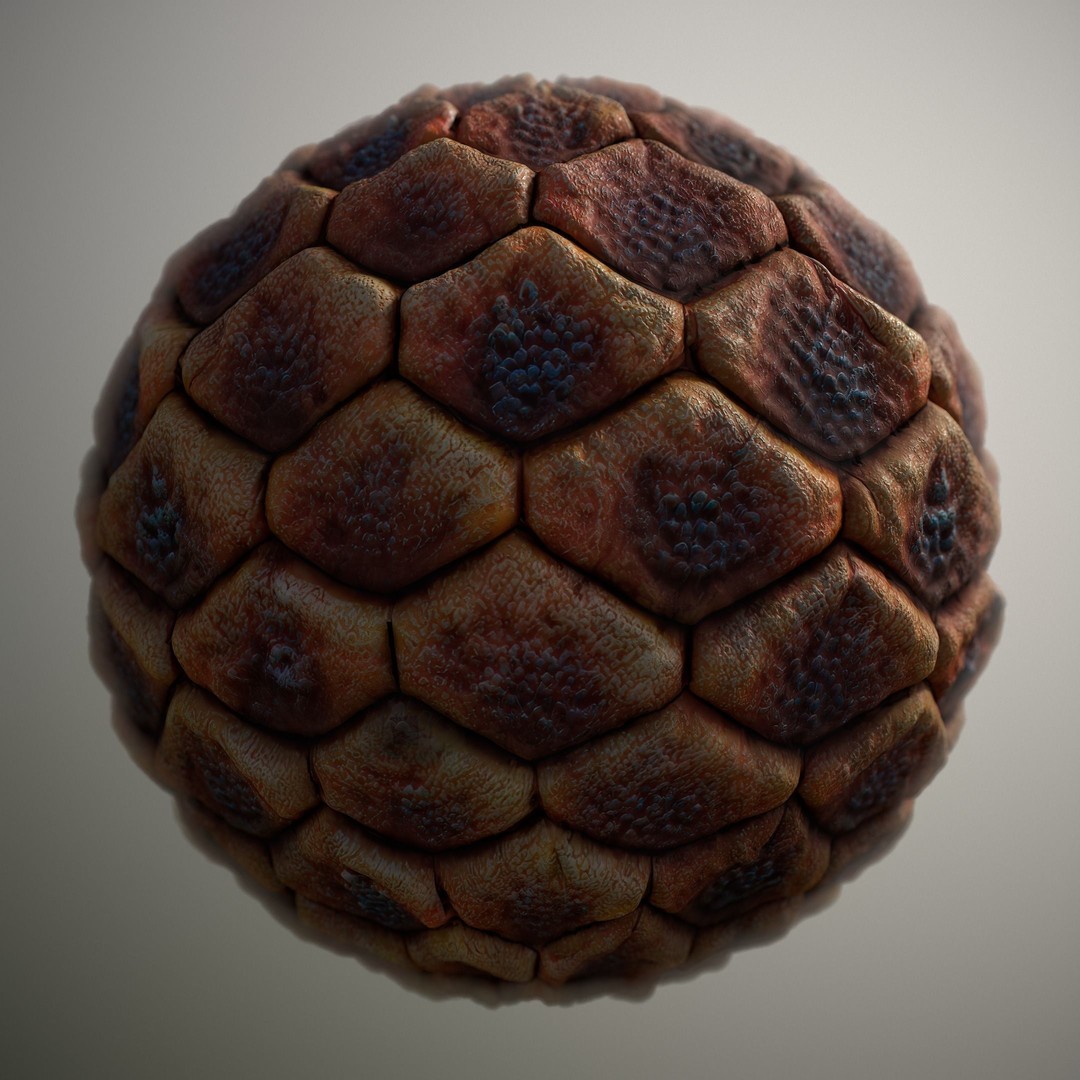 Alien Skin Material PBR Texture – Seamless 8K/4K Game Asset - View 6