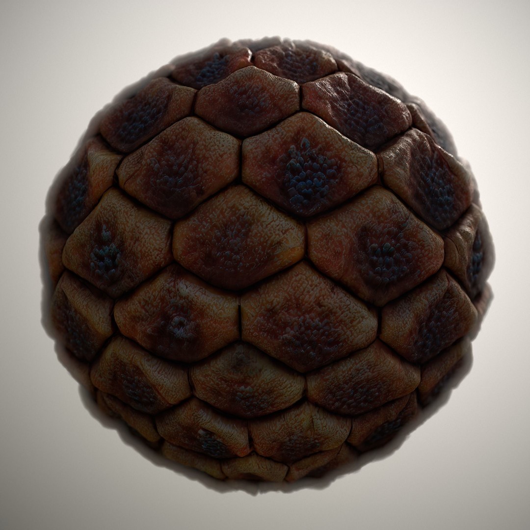 Alien Skin Material PBR Texture – Seamless 8K/4K Game Asset - View 8