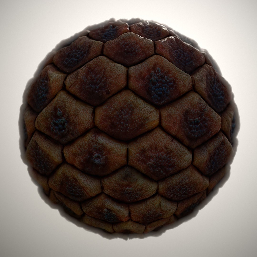 Alien Skin Material PBR Texture – Seamless 8K/4K Game Asset - View 9