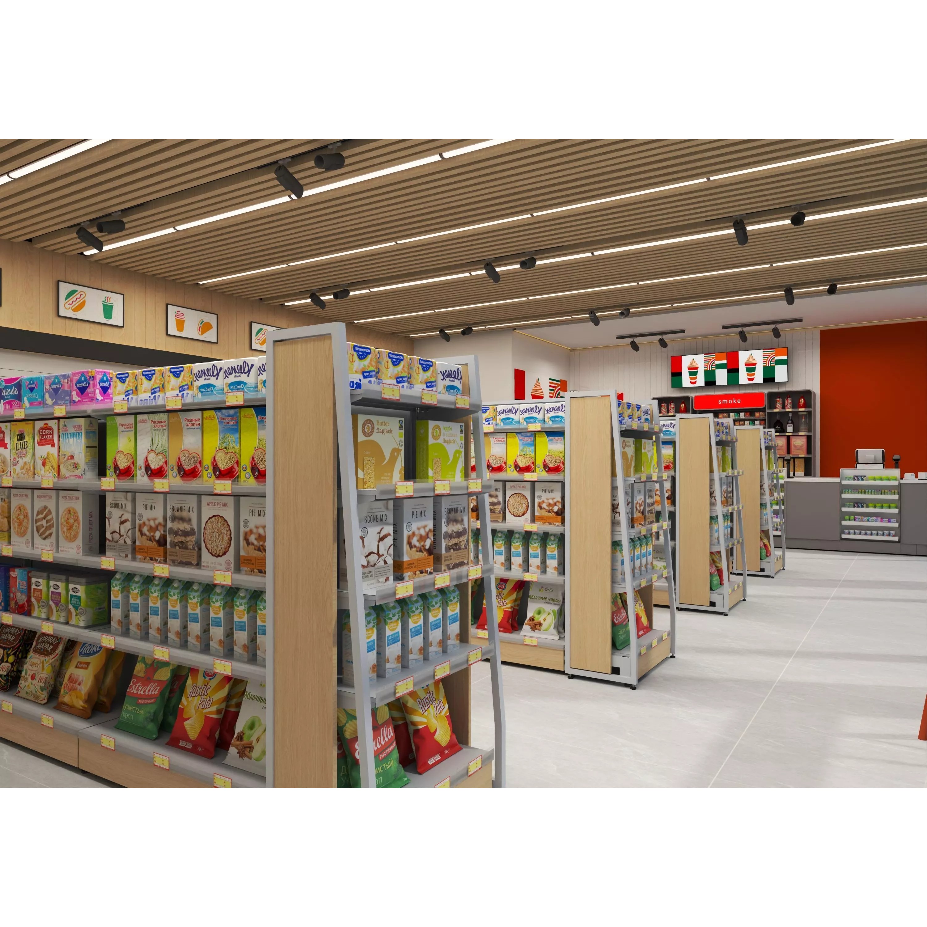Convenience Store - Low-Poly Game-Ready 3D Model - View 10