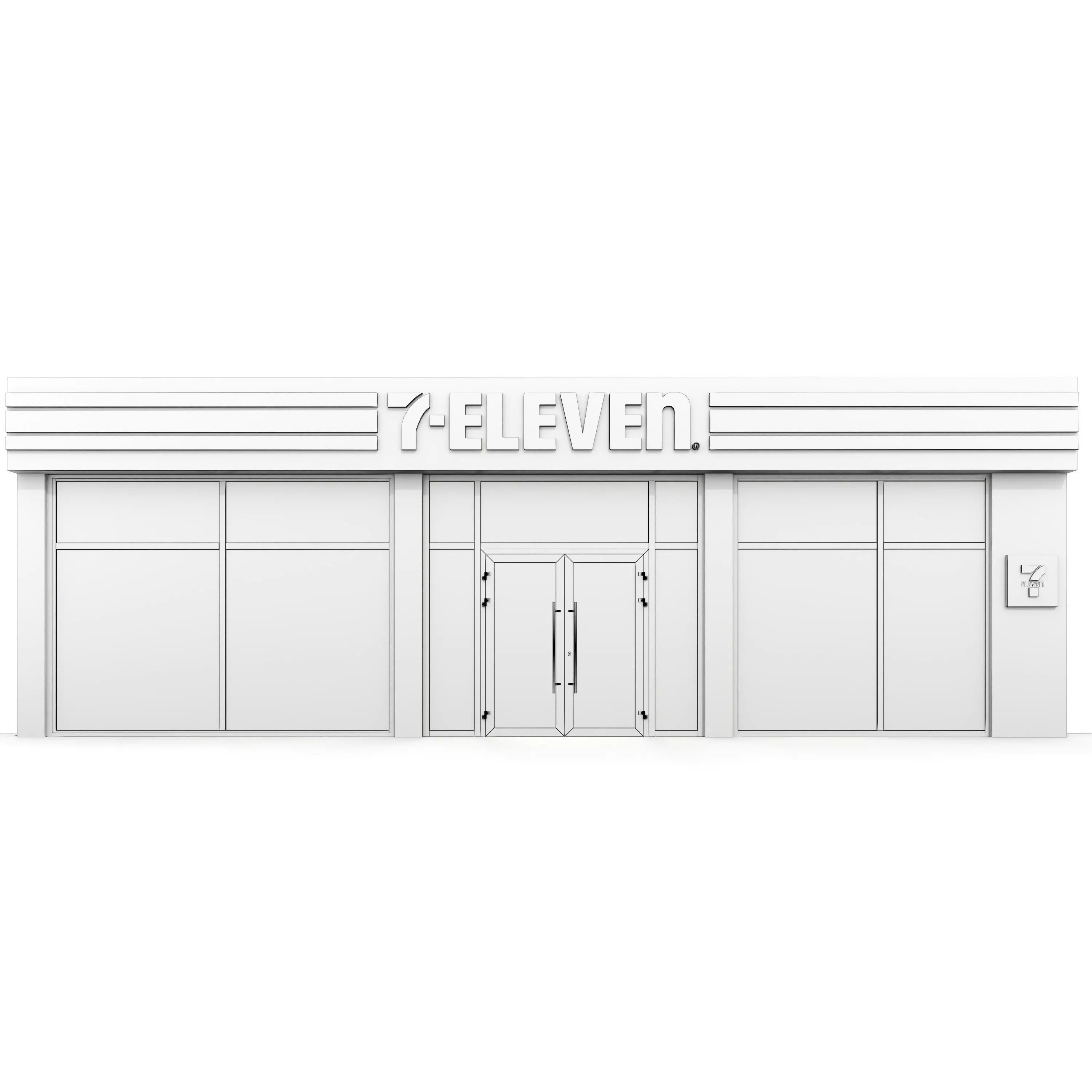 Convenience Store - Low-Poly Game-Ready 3D Model - View 18