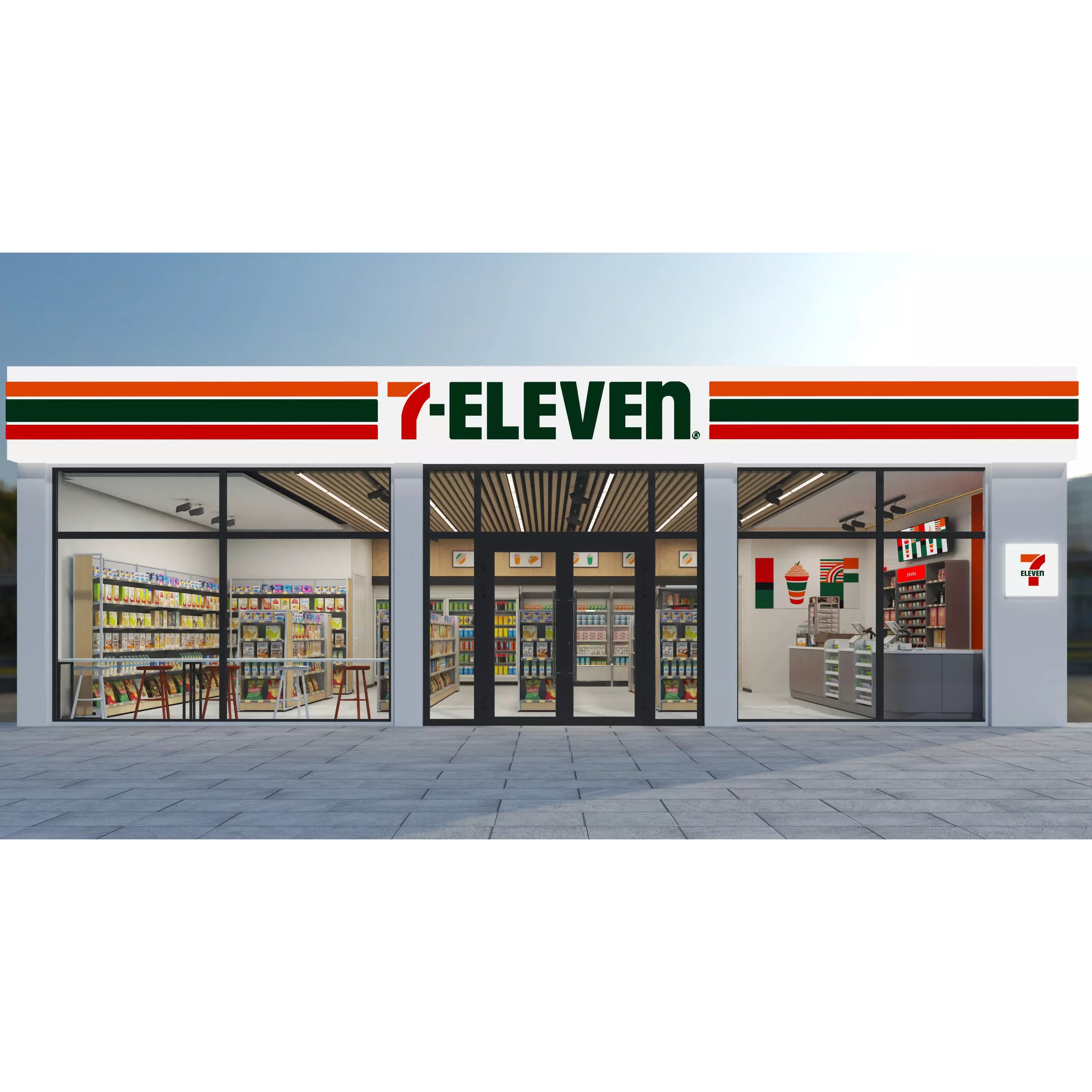 Convenience Store - Low-Poly Game-Ready 3D Model - View 2