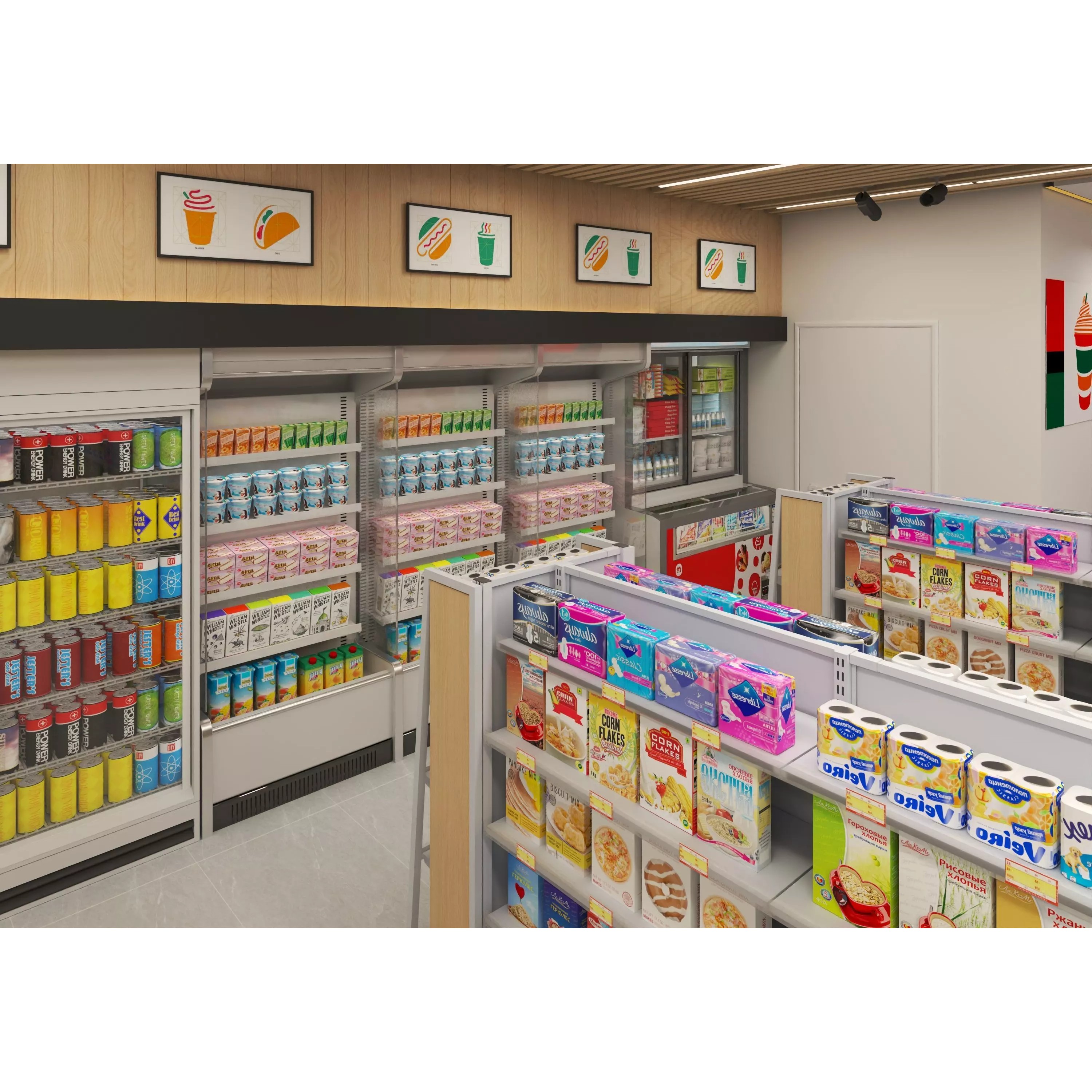 Convenience Store - Low-Poly Game-Ready 3D Model - View 5
